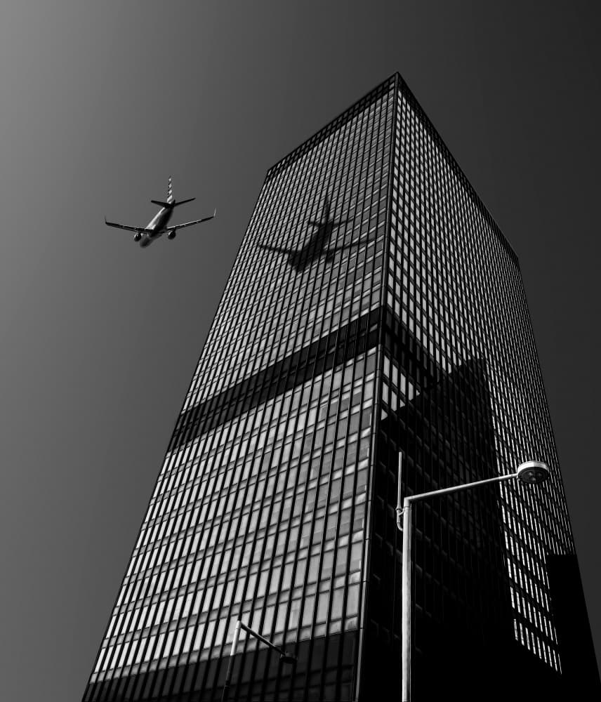 City Flight Shadow by Sayyed Nayyer Reza — canvas wall art