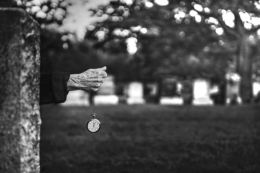 Weathered Hand Pocket Watch by Stephen Clough — canvas wall art
