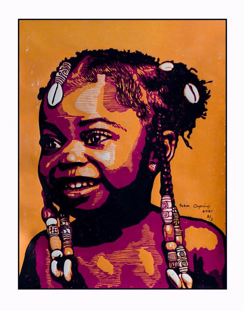 Smiling African Child by Tosin Oyeniyi — canvas wall art