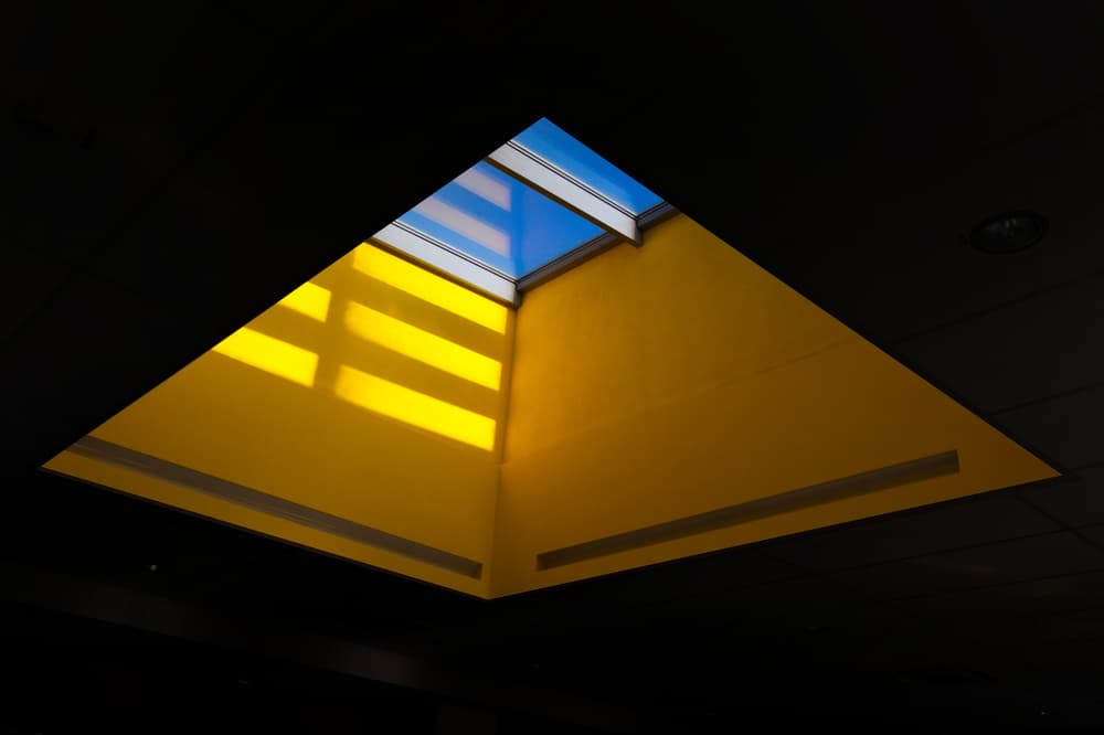 Geometric Skylight Glow by Paco Palazon — canvas wall art