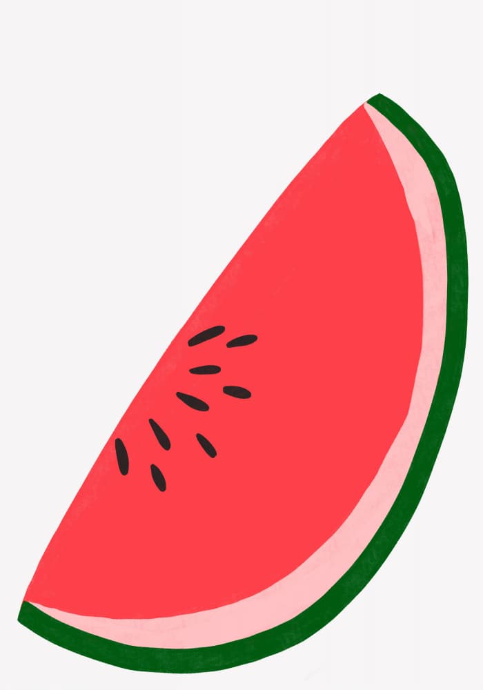 Watermelon Slice by Athene Fritsch — canvas wall art