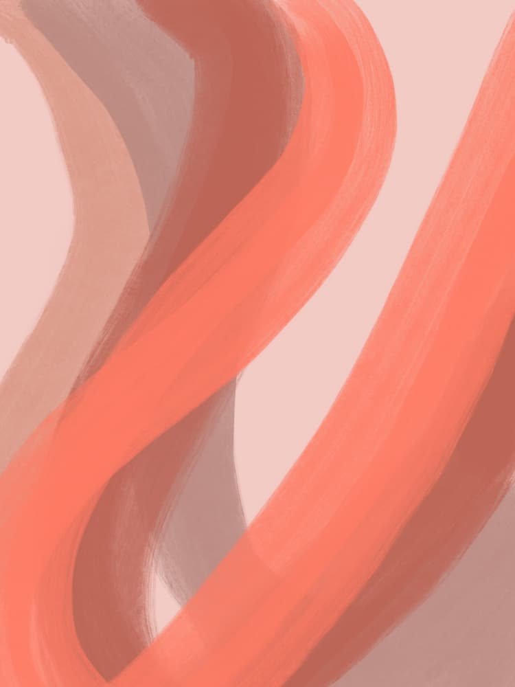 Warm Abstract Flow by Studio Palette — canvas wall art