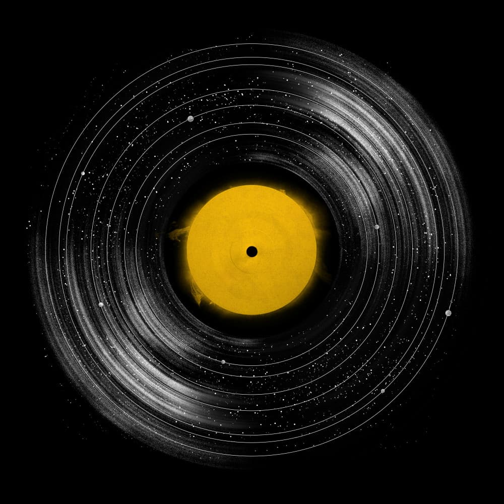 Cosmic Record by Florent Bodart — canvas wall art