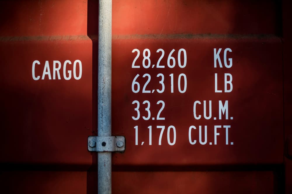 Red Cargo Container by Tim Mossholder — canvas wall art
