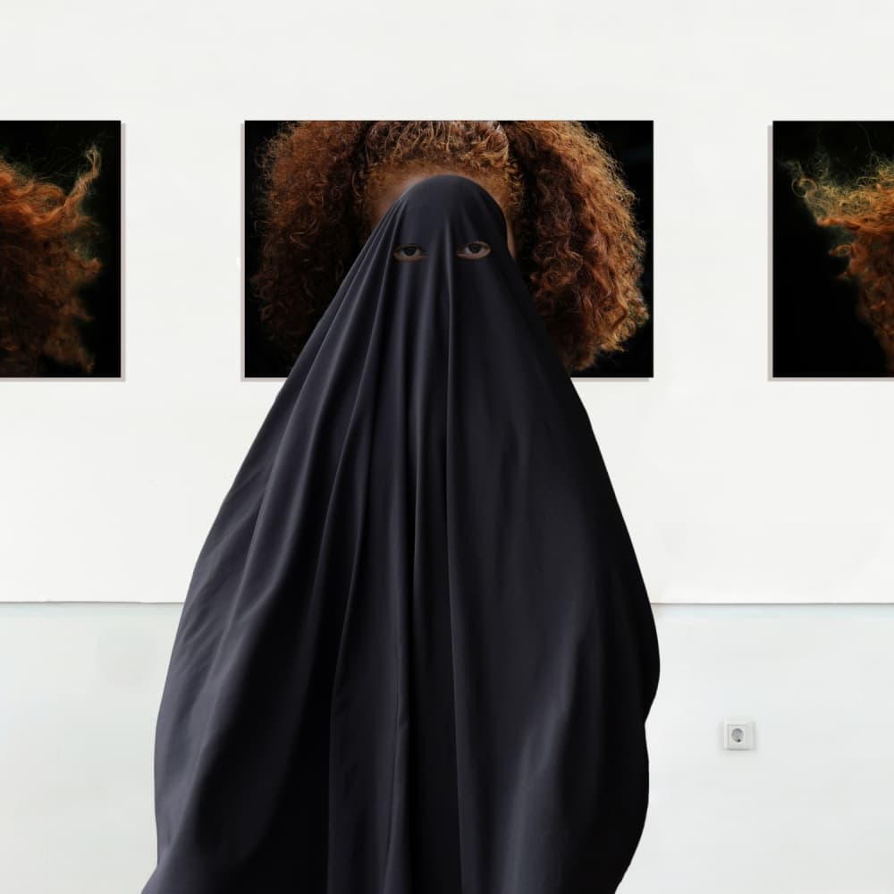 Mysterious Gallery Figure by Huib Limberg — canvas wall art