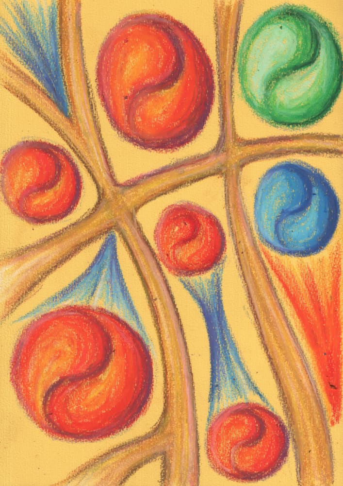 Vibrant Balance Pattern by Kulik — canvas wall art