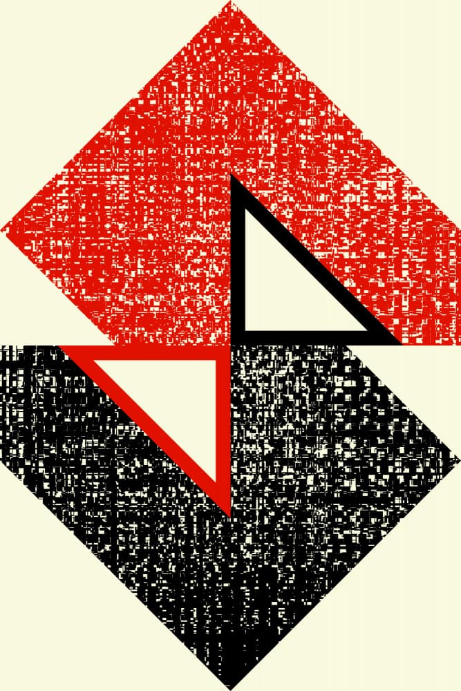 Dynamic Geometric Contrast by Petr Strnad — canvas wall art