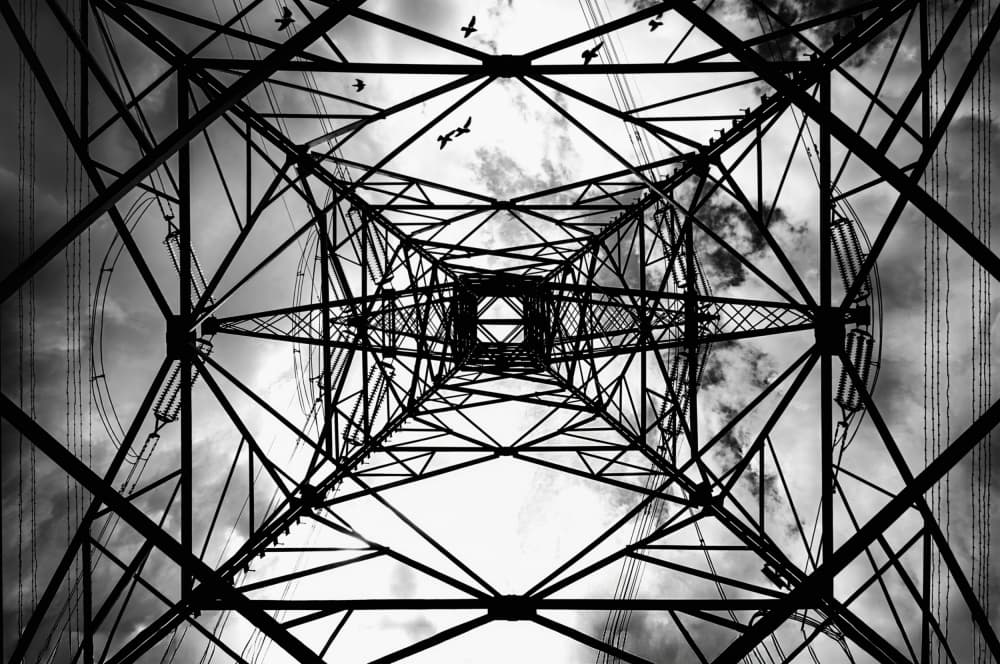 Geometric Power Pylon by Catalin Alexandru — canvas wall art