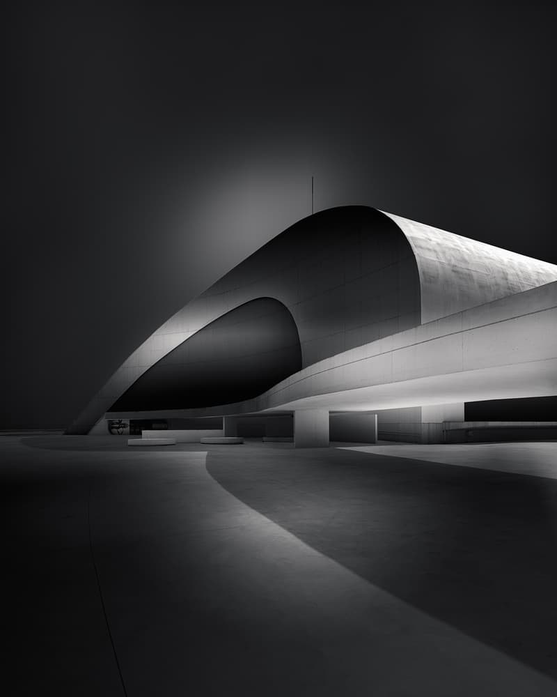 Modern Concrete Curves by Olavo Azevedo — canvas wall art