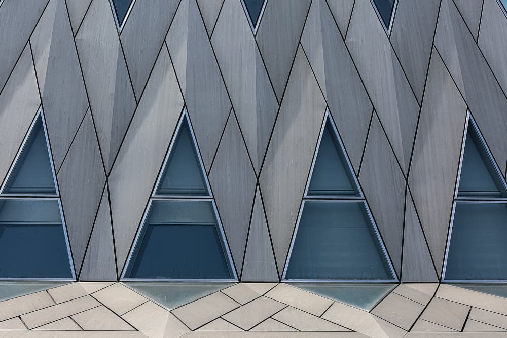 Modern Geometric Facade by Jois Domont ( J.L.G.) — canvas wall art