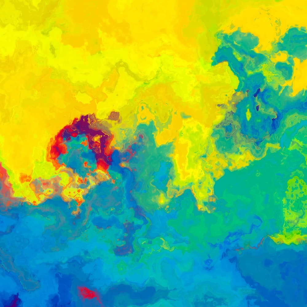 Vibrant Abstract Swirl by Justyna Jaszke — canvas wall art