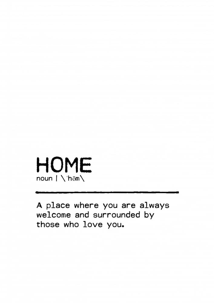 Quote Home Love by Orara Studio — canvas wall art