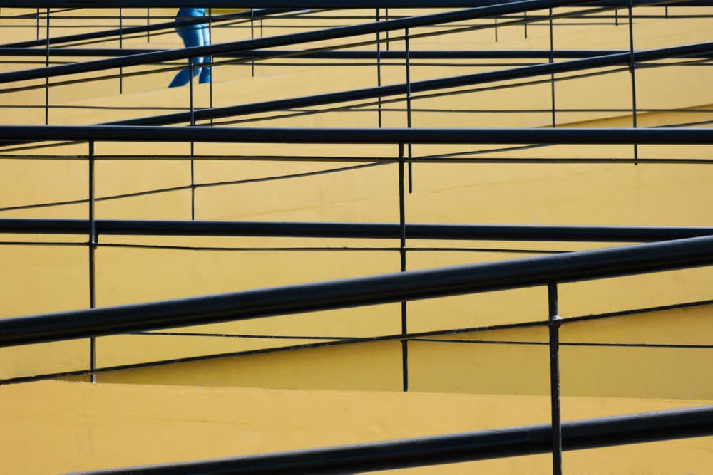 Modern Yellow Geometry by Rolf Endermann — canvas wall art