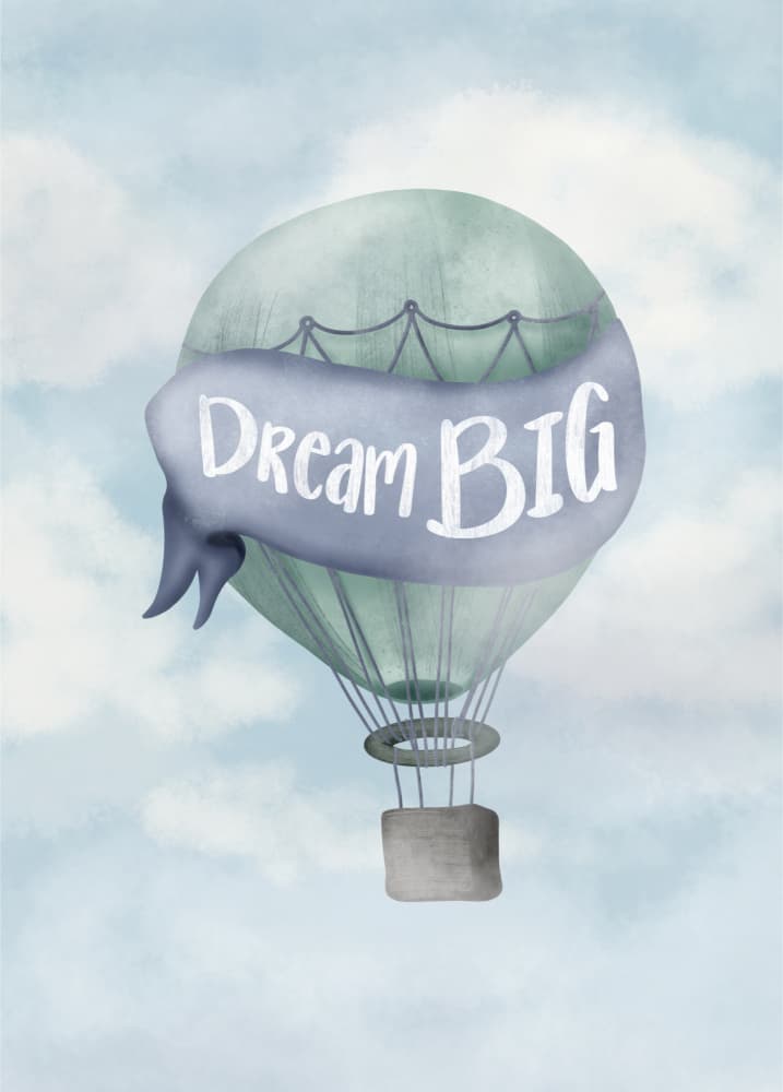 Dream Big Balloon by Aminah Eleonora — canvas wall art