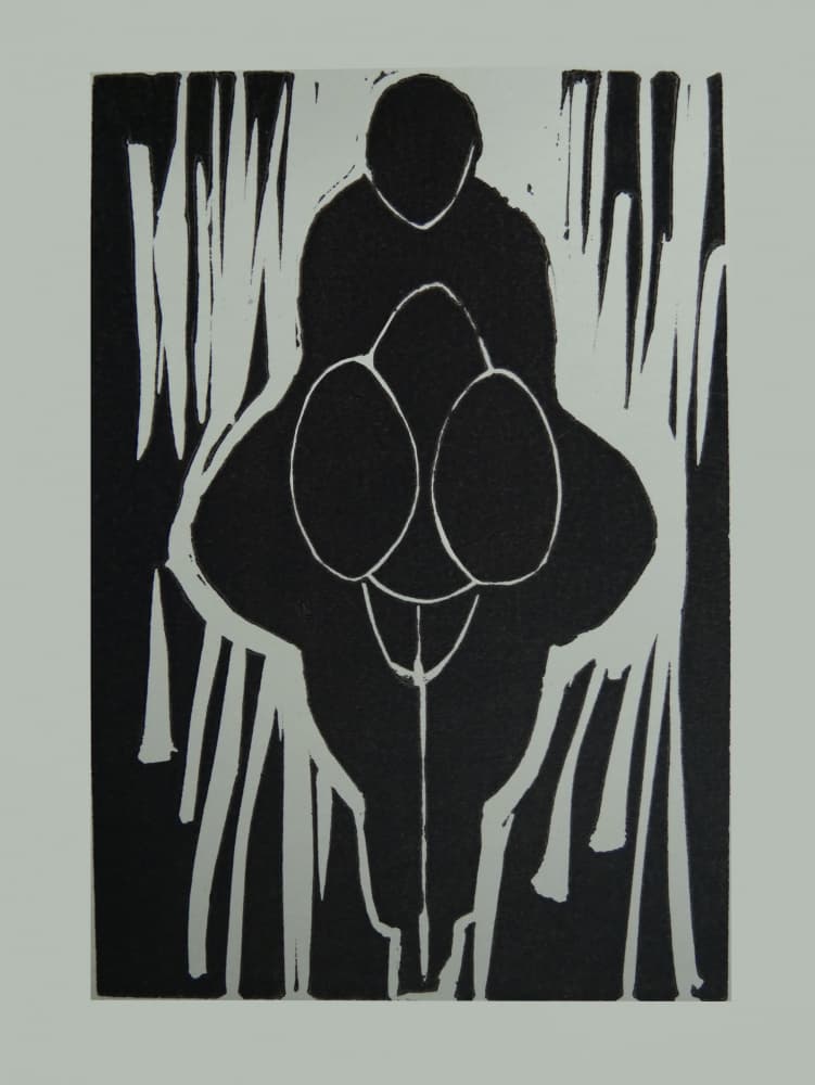 Bold Abstract Figure by Doris Schmitz — canvas wall art