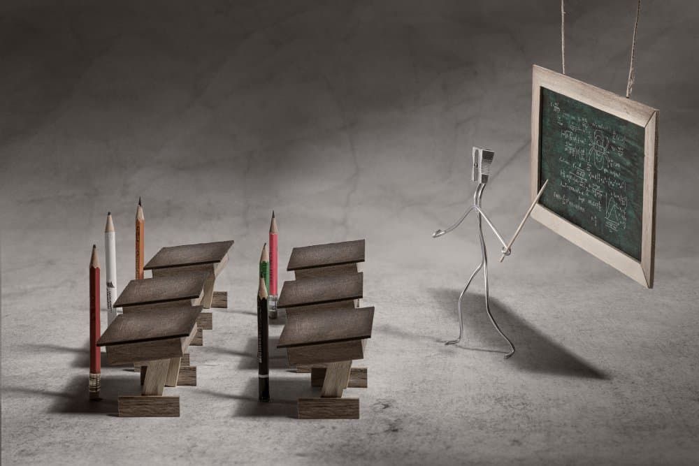 Conceptual Classroom Study by Petri Damstén — canvas wall art