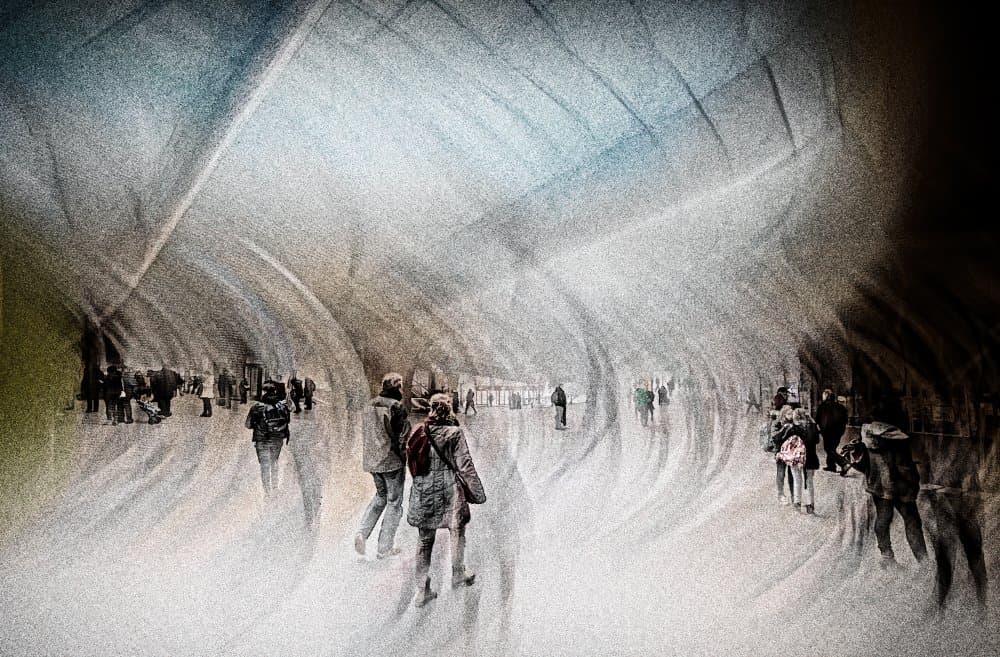 Dynamic Urban Passage by Jan van der Linden — canvas wall art