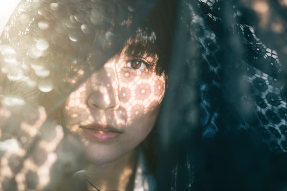 Lace Shadow Portrait by Daisuke Kiyota — canvas wall art