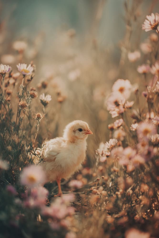Happy chick by Treechild — canvas wall art