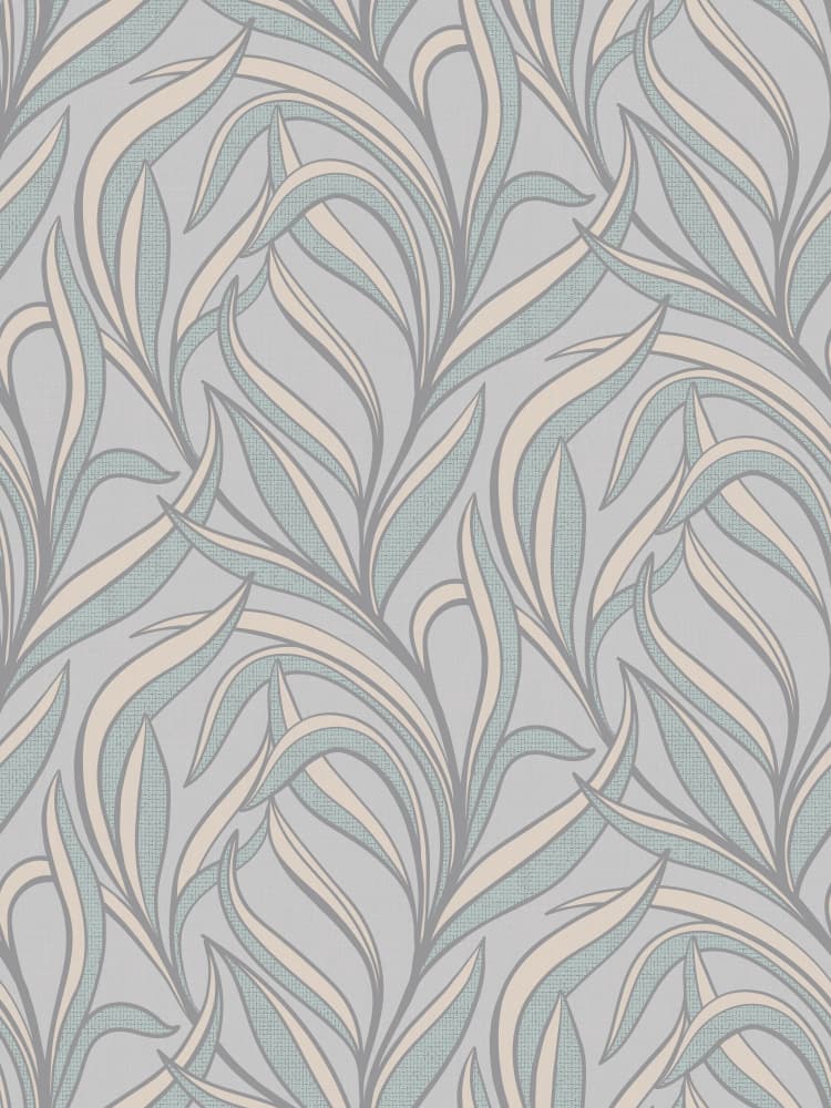 Serene Leafy Scroll by Alexandra Weise — canvas wall art