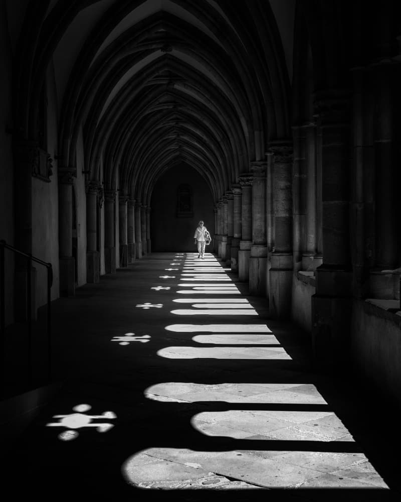 Arched Cloister Light by Eiji Yamamoto — canvas wall art