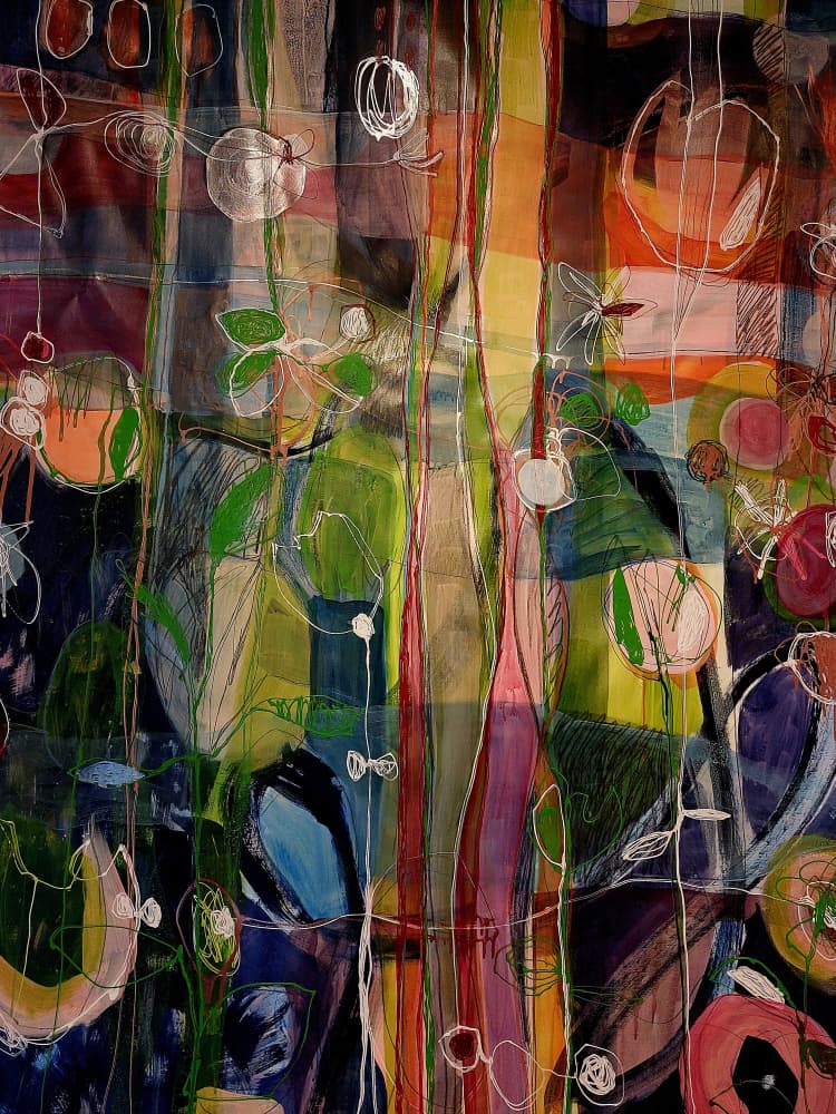 Vibrant Botanical Forms by Monika Riethmueller — canvas wall art