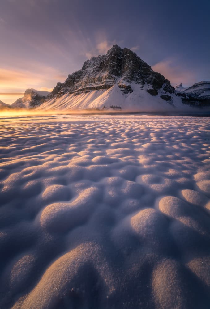 Majestic Winter Snow Peaks by Yongnan Li (李永男) — canvas wall art