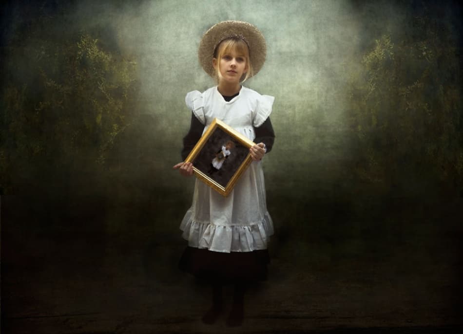 Young Girl's Keepsake by kenp — canvas wall art