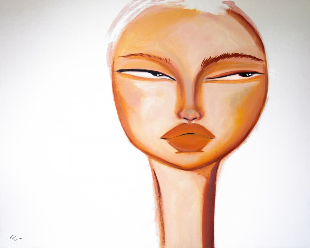 Sassy Side Eye by Amy Straley — canvas wall art