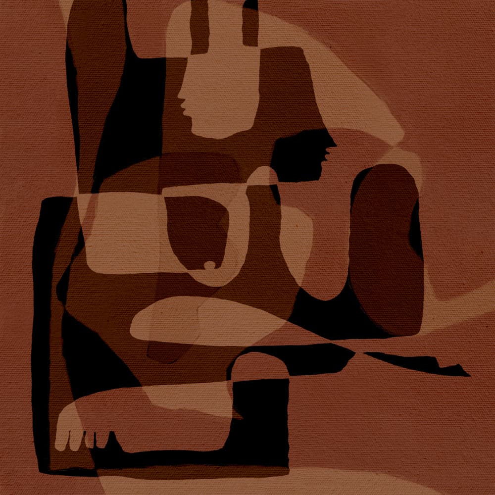 Unfolding 5 by Shatha Al Dafai — canvas wall art