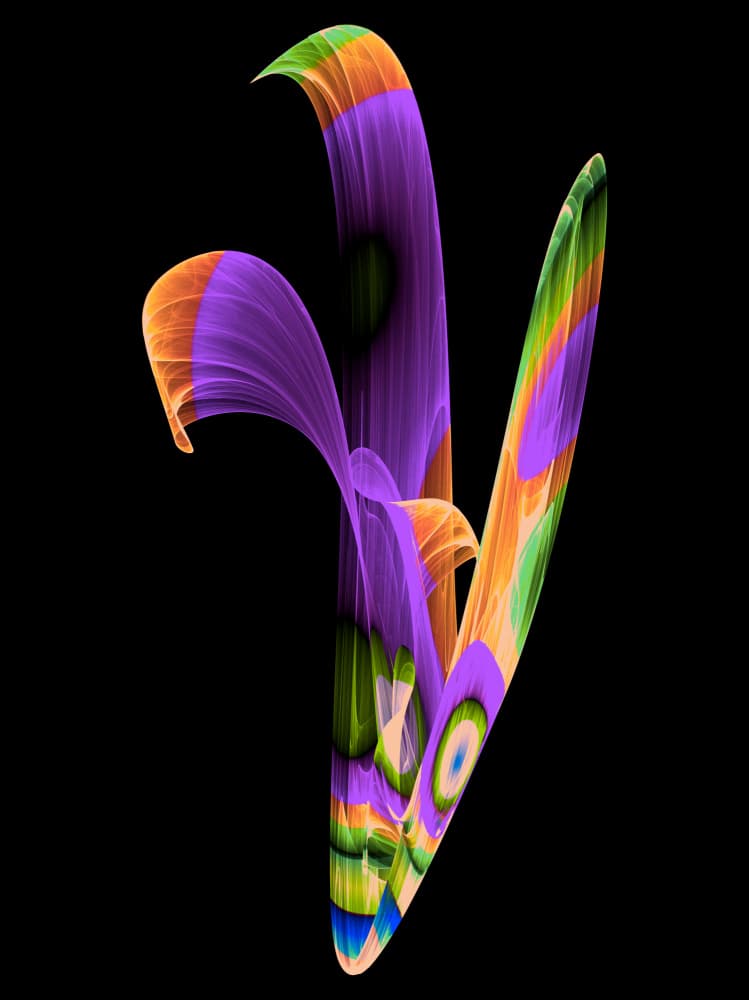Vibrant Flowing Forms by Mystic Number — canvas wall art