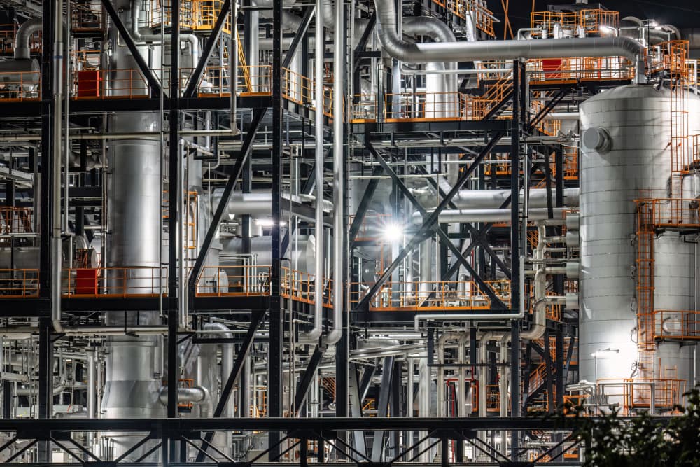 Industrial Nightscape by Kobayashi Tetsurou — canvas wall art