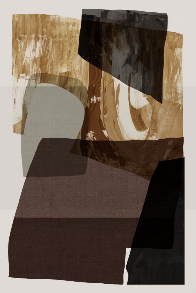 Layered Earth Tones by cartissi — canvas wall art