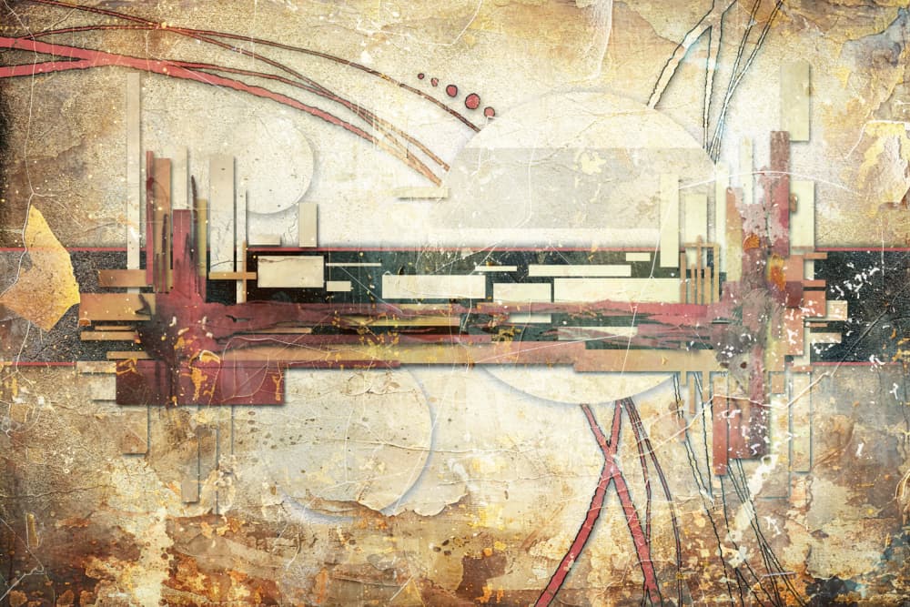 Abstract Geometric Layers by Rafal Kulik — canvas wall art