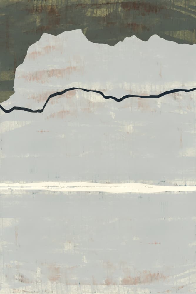 Serene Mountain Abstract by cartissi — canvas wall art
