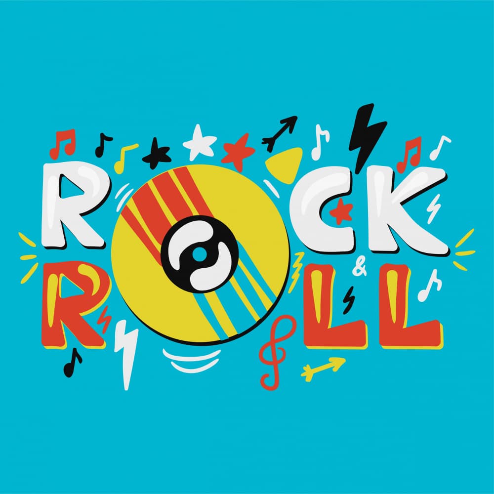 Rock and Roll Record by Marika Barsrsind β canvas wall art