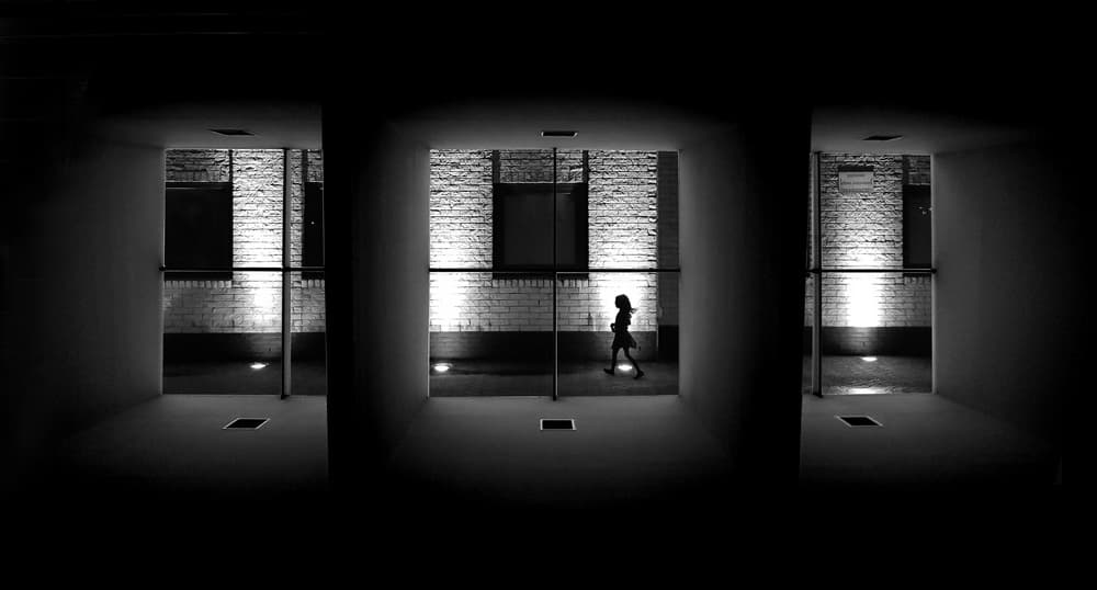 Lone Figure Passage by Huib Limberg — canvas wall art