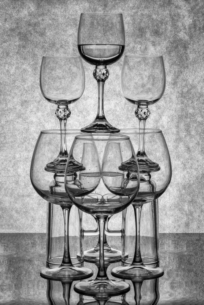 Glass Pyramid Reflections by Brig Barkow — canvas wall art