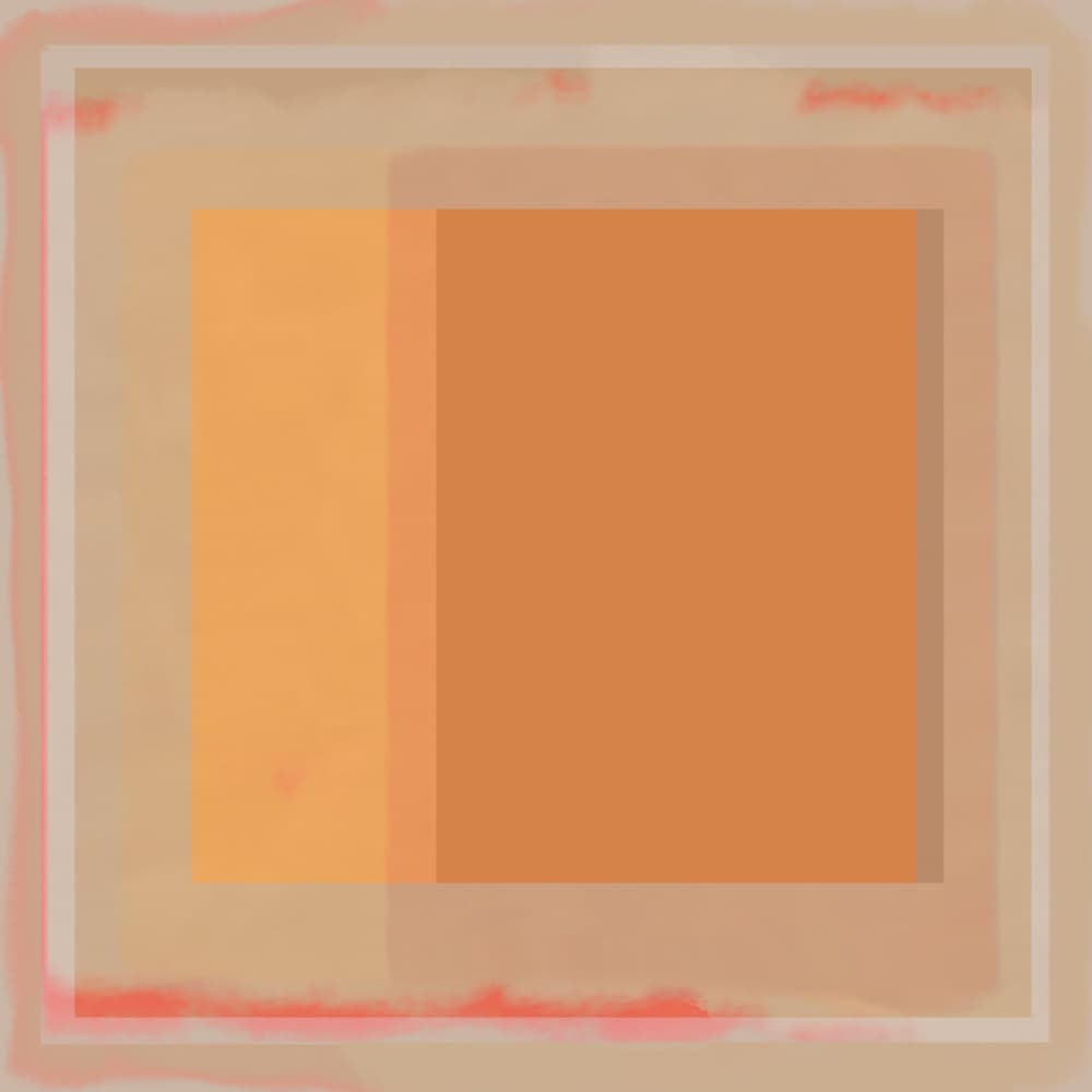 Warm Geometric Layers by Dina Dankers — canvas wall art