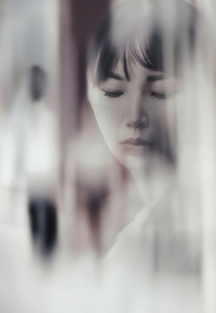 Ethereal Woman Contemplating by cindy ahn — canvas wall art