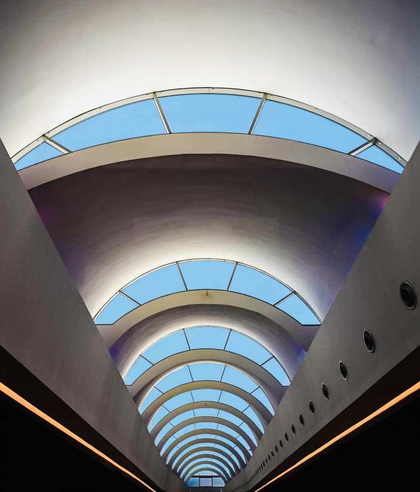 Modern Arched Skylight by Arnon Orbach — canvas wall art