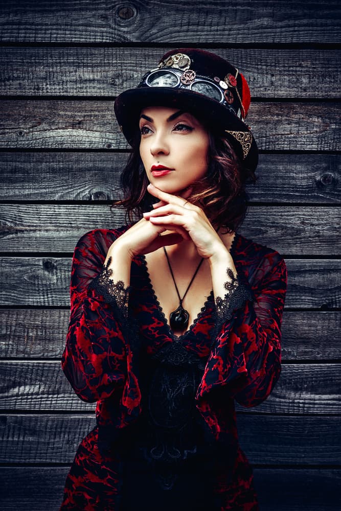 Elegant Steampunk Woman by Ruslan Bolgov — canvas wall art