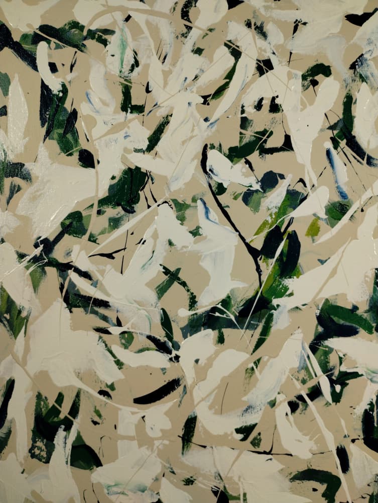 Abstract Green Movement by Michael Cross — canvas wall art