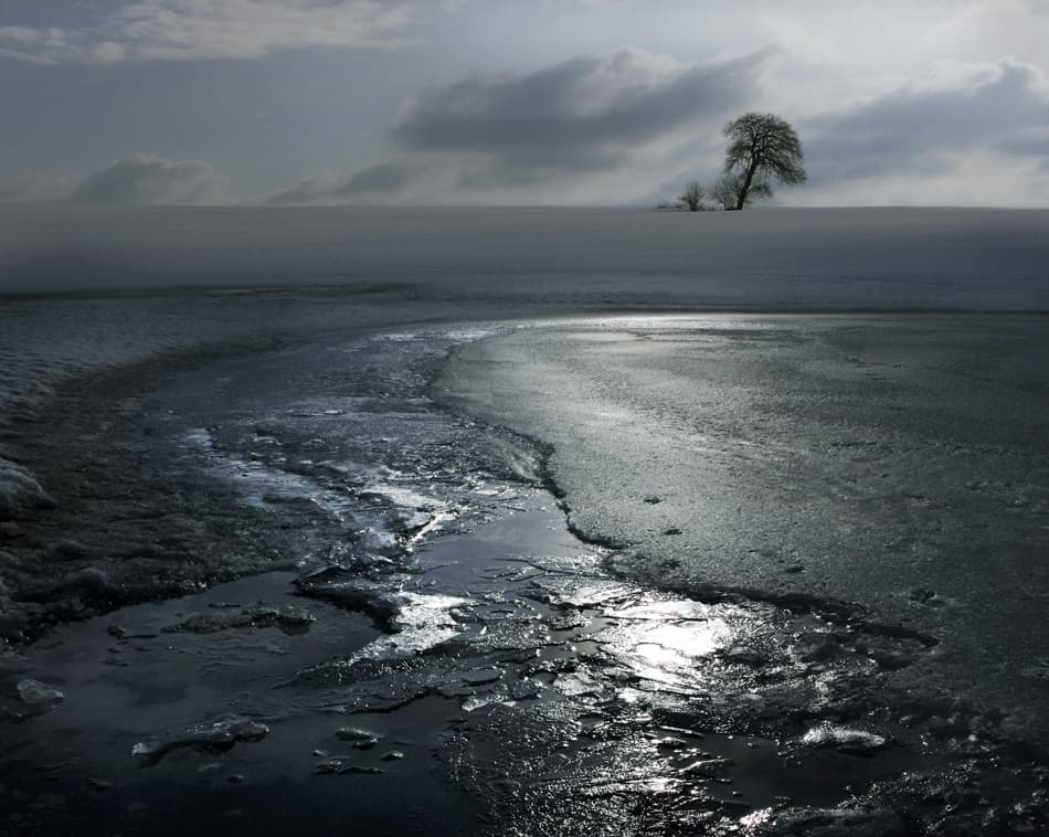 Icy Winter Landscape by Nicolas Schumacher — canvas wall art