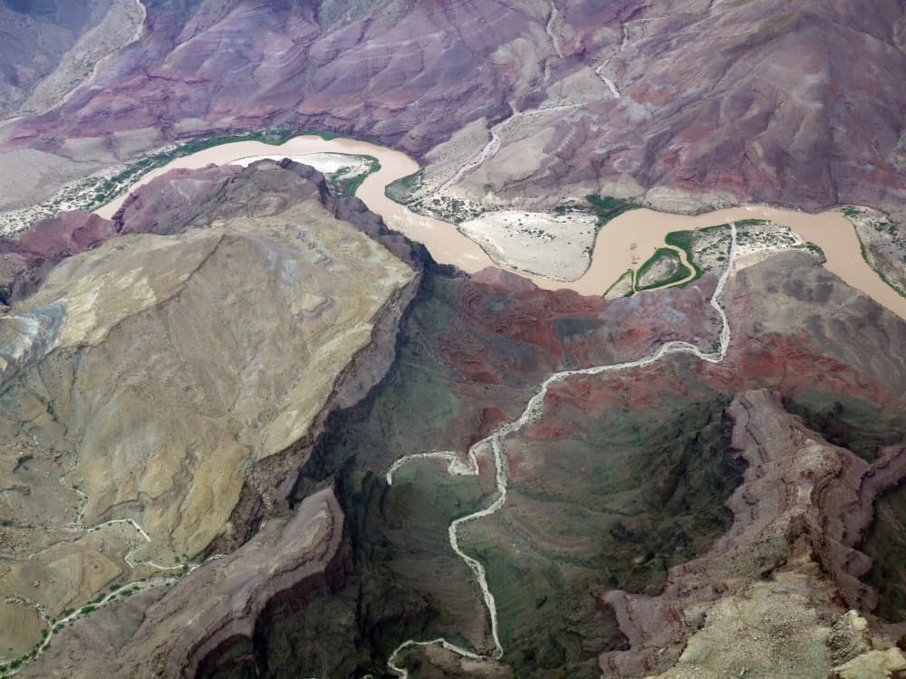 Winding River Canyon by kathrinmay — canvas wall art