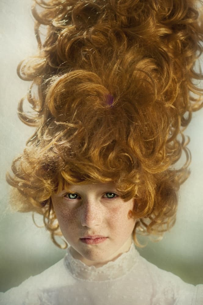 Whimsical Redhead Child by Monika Vanhercke — canvas wall art