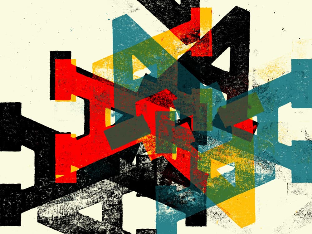 Geometric Fusion by Petr Strnad — canvas wall art
