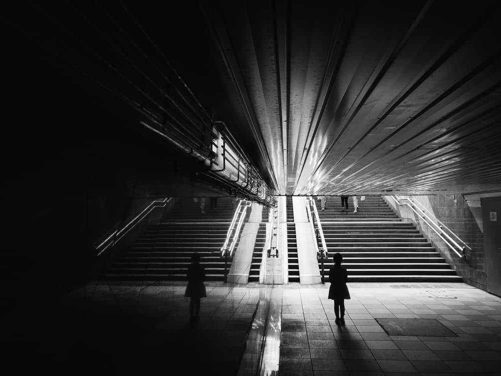 Shadowed Passageway by Karina Aleksandrova — canvas wall art