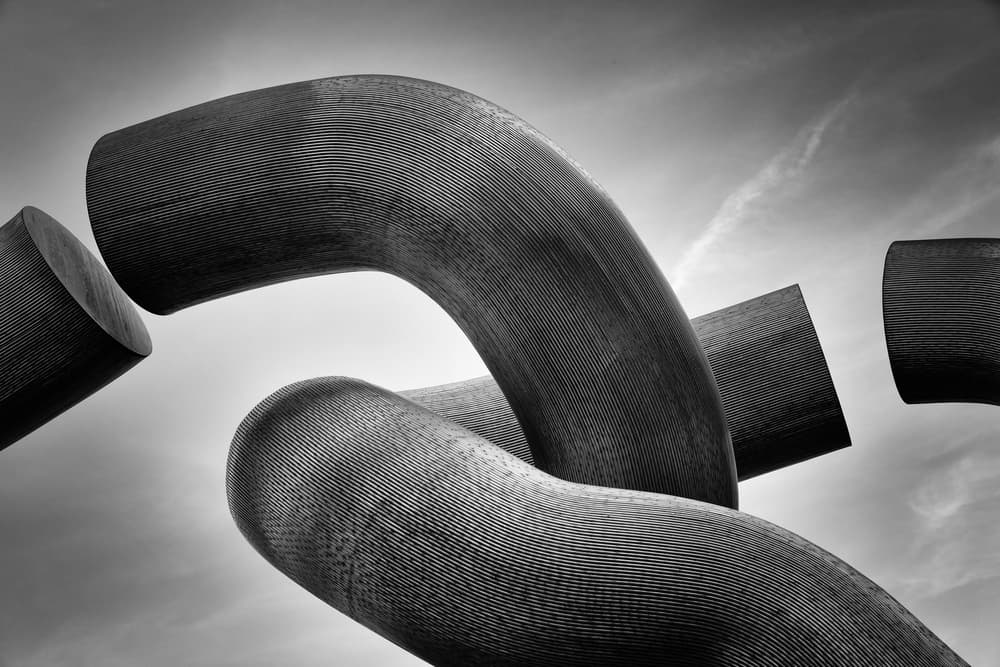 Broken Chain Sculpture by Peter Pfeiffer — canvas wall art