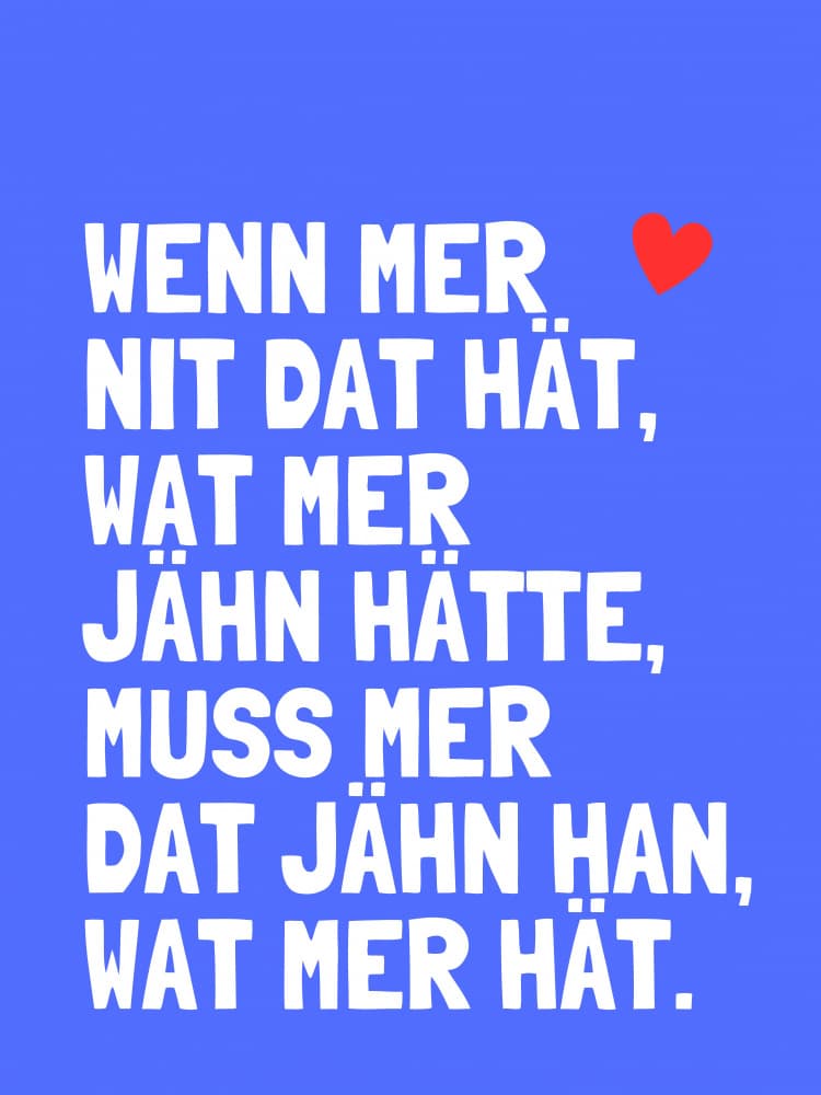 Heartfelt German Saying by Ohkimiko — canvas wall art